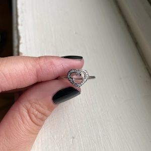 Pandora Disney Mickey Mouse Heart Ring with CZ - Size 50 (approx. 5.5 US)